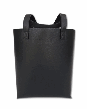 Leather Tote Bag  Negro