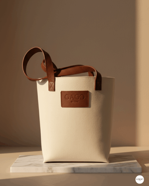 Canvas Tote Bag Cognac