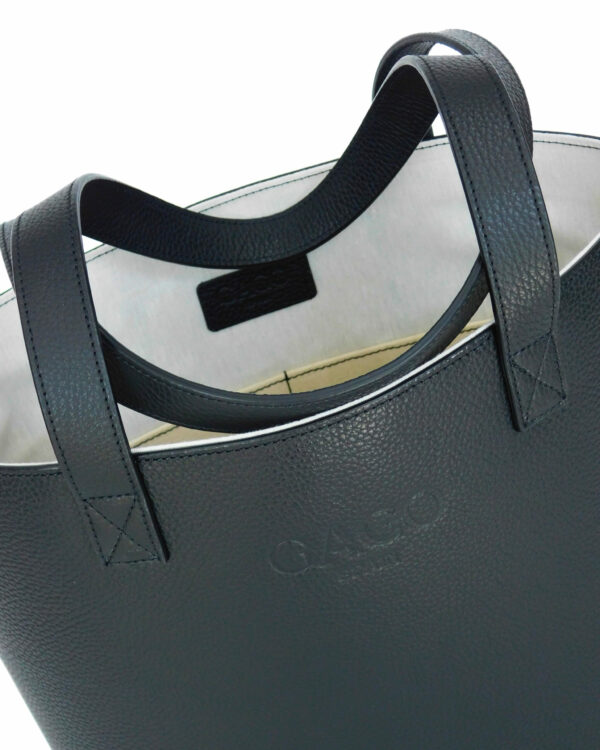 Leather Tote Bag  Negro - Image 2