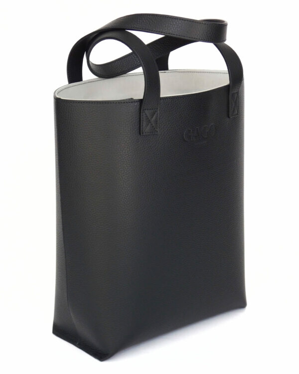 Leather Tote Bag  Negro - Image 3