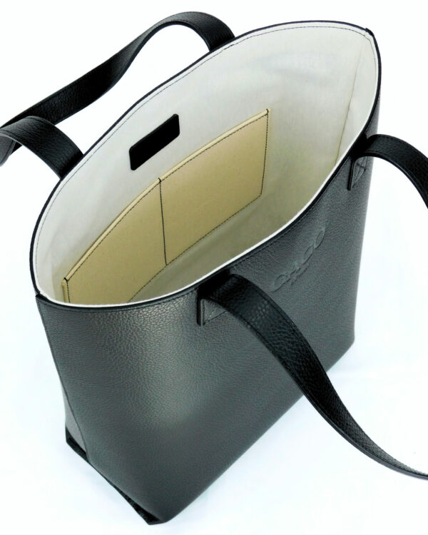Leather Tote Bag  Negro - Image 7