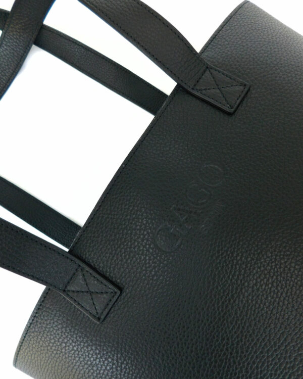 Leather Tote Bag  Negro - Image 8