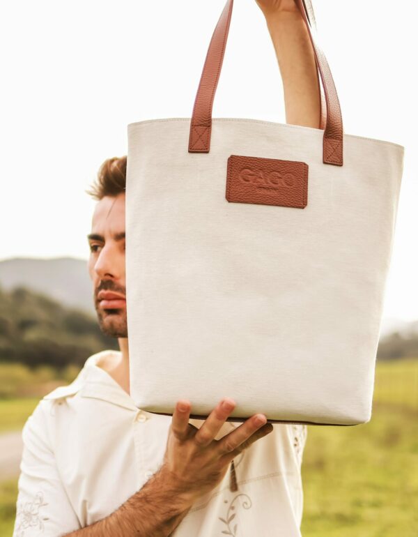 Canvas Tote Bag Cuero - Imagen 4