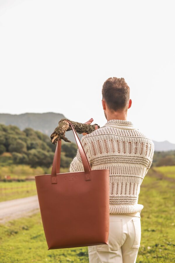 Leather Tote Bag Cuero - Imagen 6