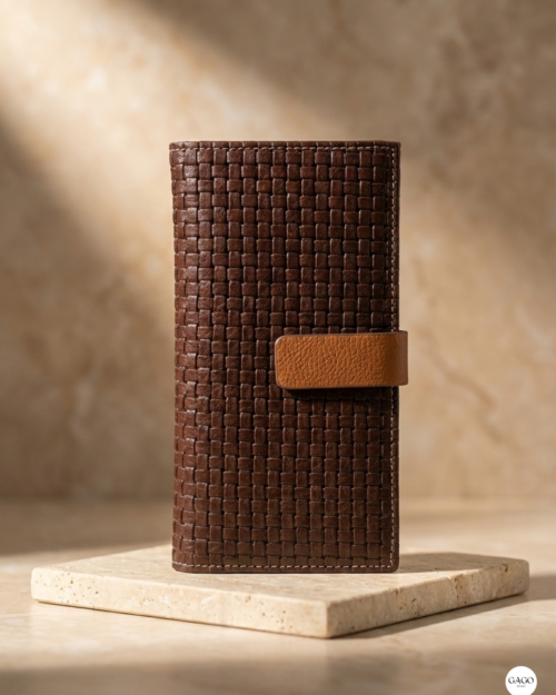 Cartera mujer grande piel trenzado piel