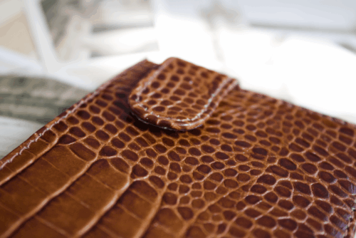 Cartera hombre piel coco cuero grande - Imagen 2