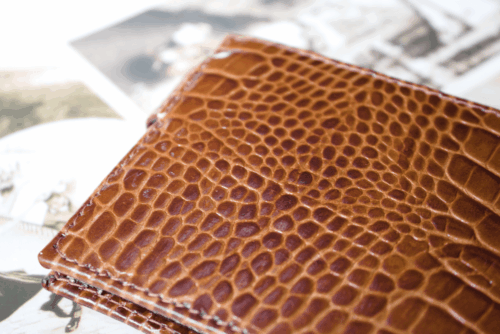 Cartera hombre piel coco cuero grande - Imagen 3
