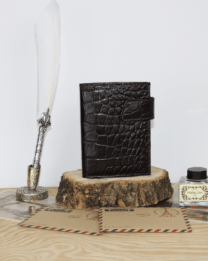 Cartera hombre piel coco marrón
