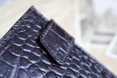 Cartera hombre piel coco marrón - Imagen 2