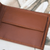 Cartera hombre piel cuero costura - Imagen 5