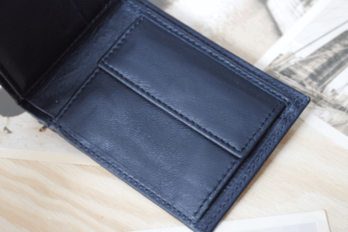Cartera hombre piel negra - Imagen 3