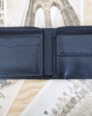 Cartera hombre piel negra