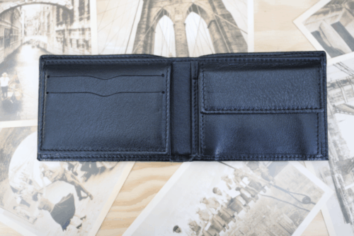 Cartera hombre piel negra - Imagen 2