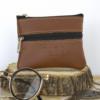 Monedero piel color cuero