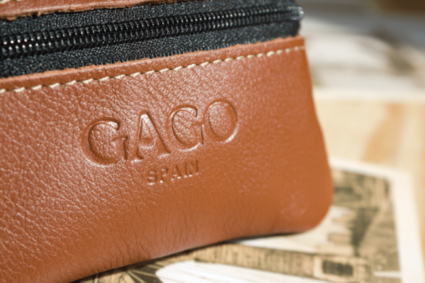 Monedero piel color cuero - Imagen 2