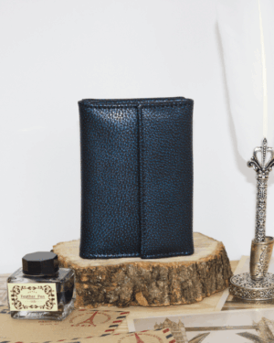 Cartera mujer pequeña piel serpiente y azul