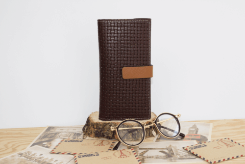 Cartera mujer grande piel trenzado piel
