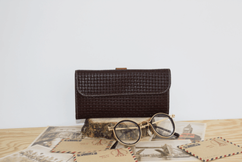 Cartera mujer grande piel trenzado piel - Image 4