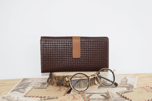 Cartera mujer grande piel trenzado piel - Image 3