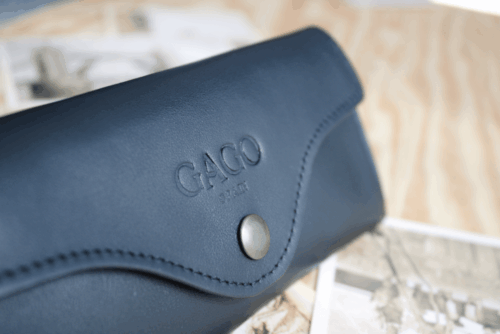 Funda de gafas piel negro