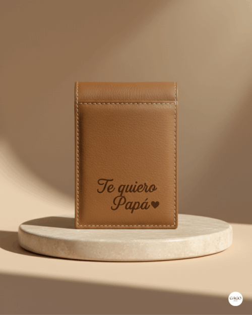 Pitillera piel color cuero