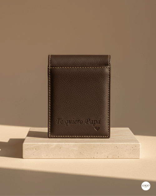 Pitillera piel color marrón