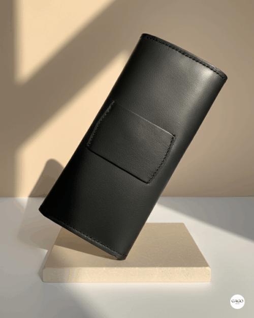 Funda de gafas piel negro